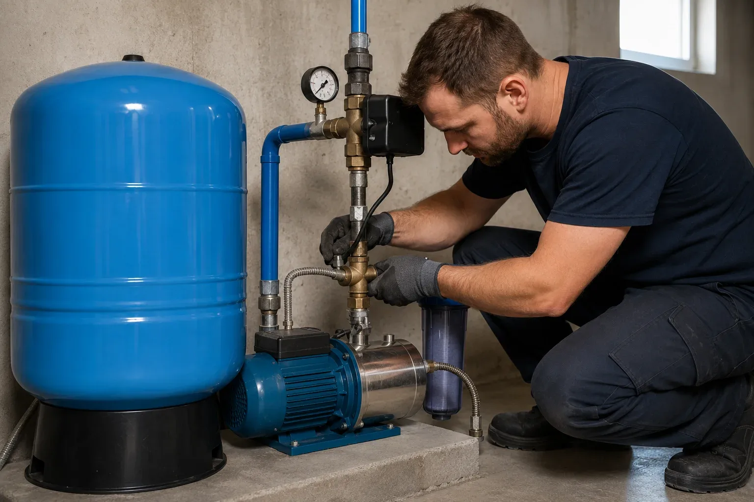 Emergency well pump repair in a Brockville home
